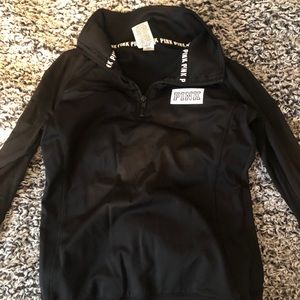 black PINK quarter zip